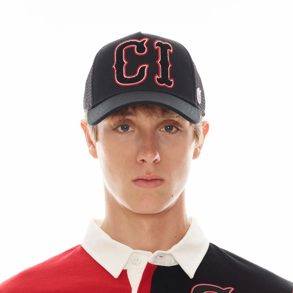 Cult Of Individuality Retro Rugby Patch Mesh Trucker