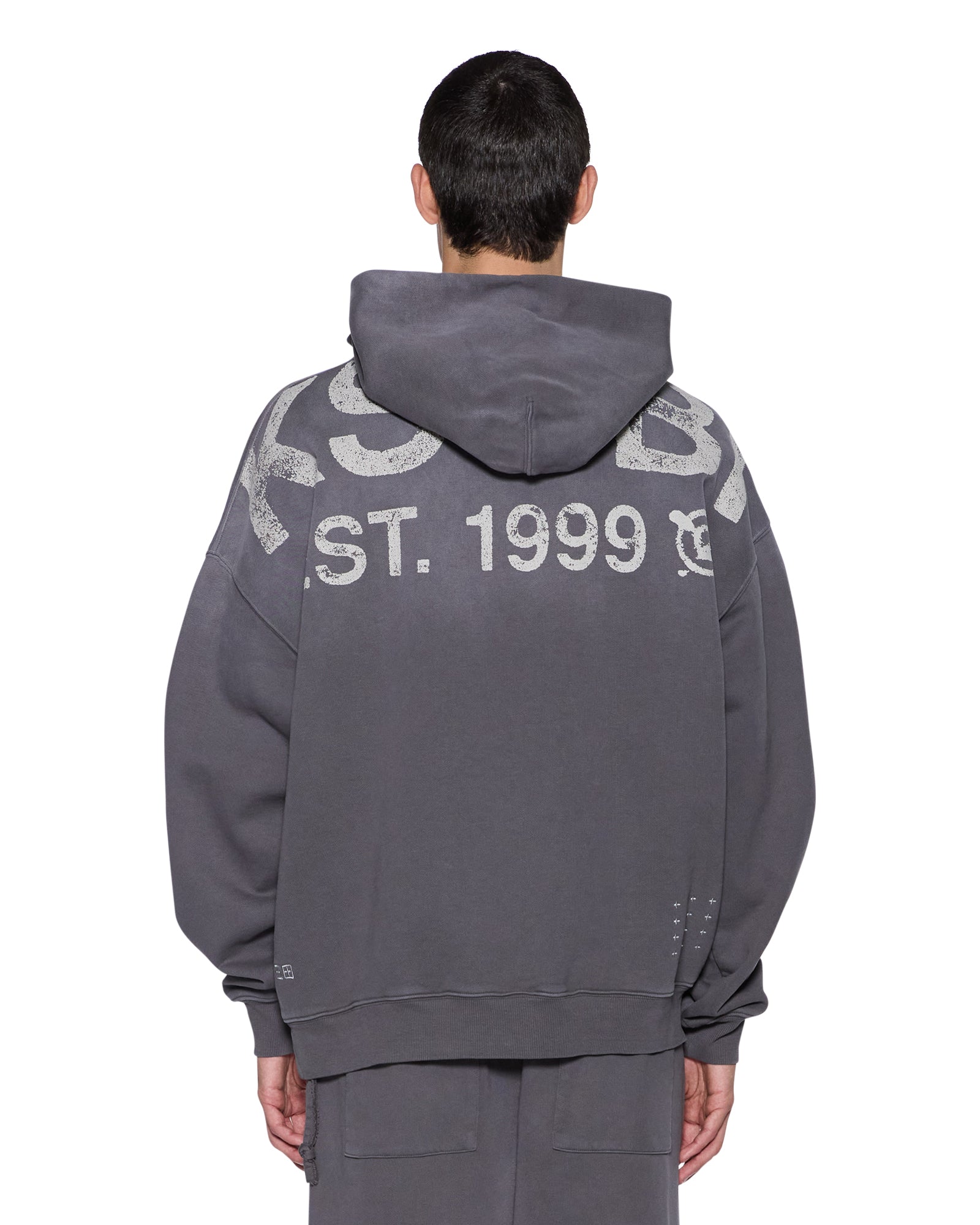 Ksubi State Ekcess Hoodie Charcoal Fade