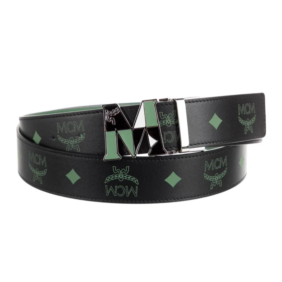 Mcm Claus Epoxy M Reversible Belt 1.5” in Visetos