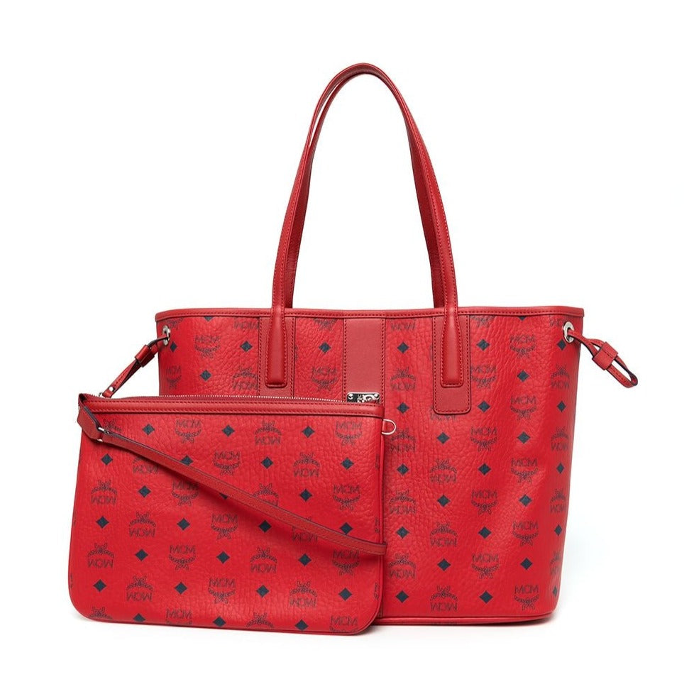 Mcm Reversible Liz Shopper in Visetos