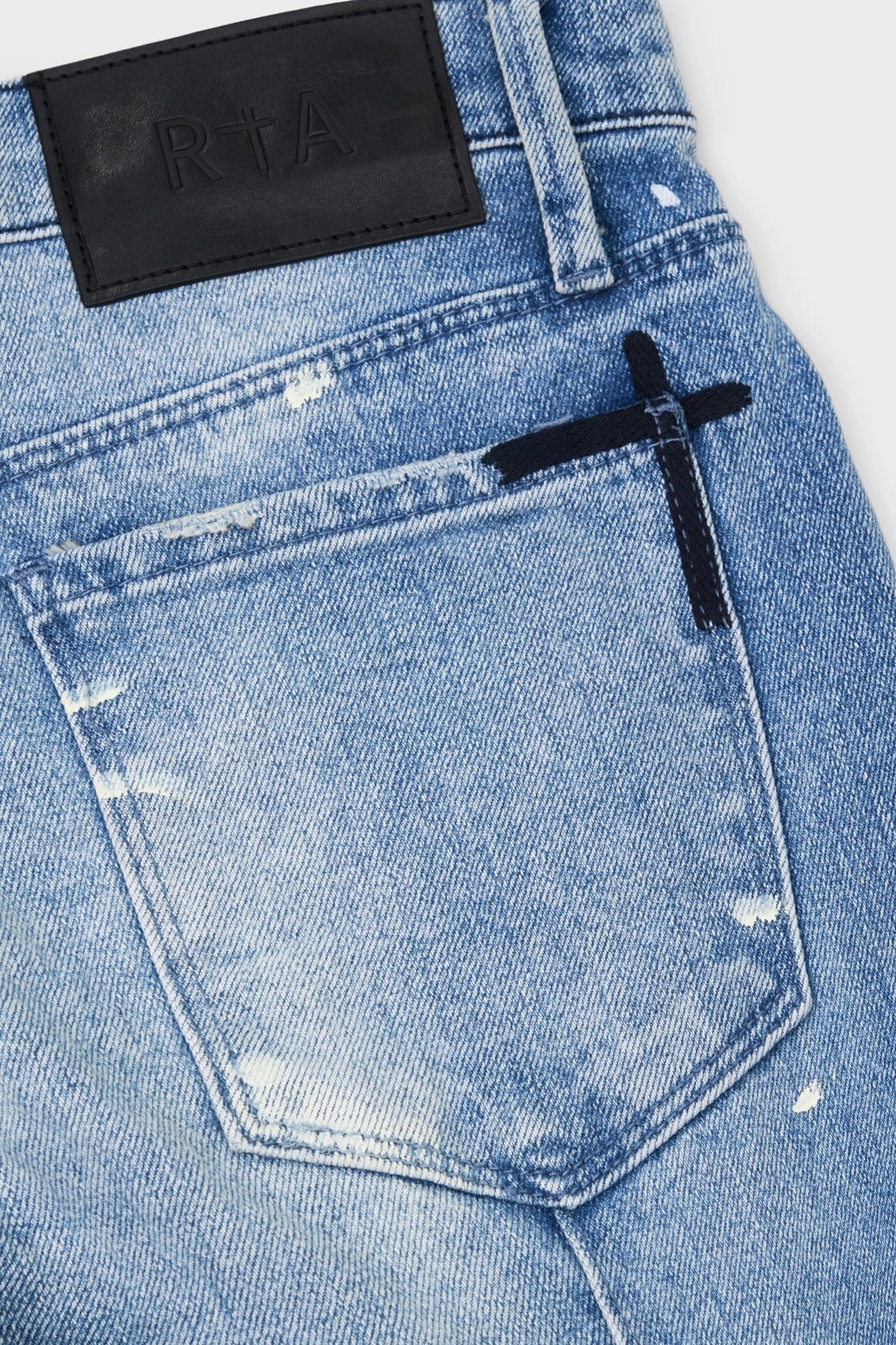RTA Clayton Skinny Jean | Distressed White Paint