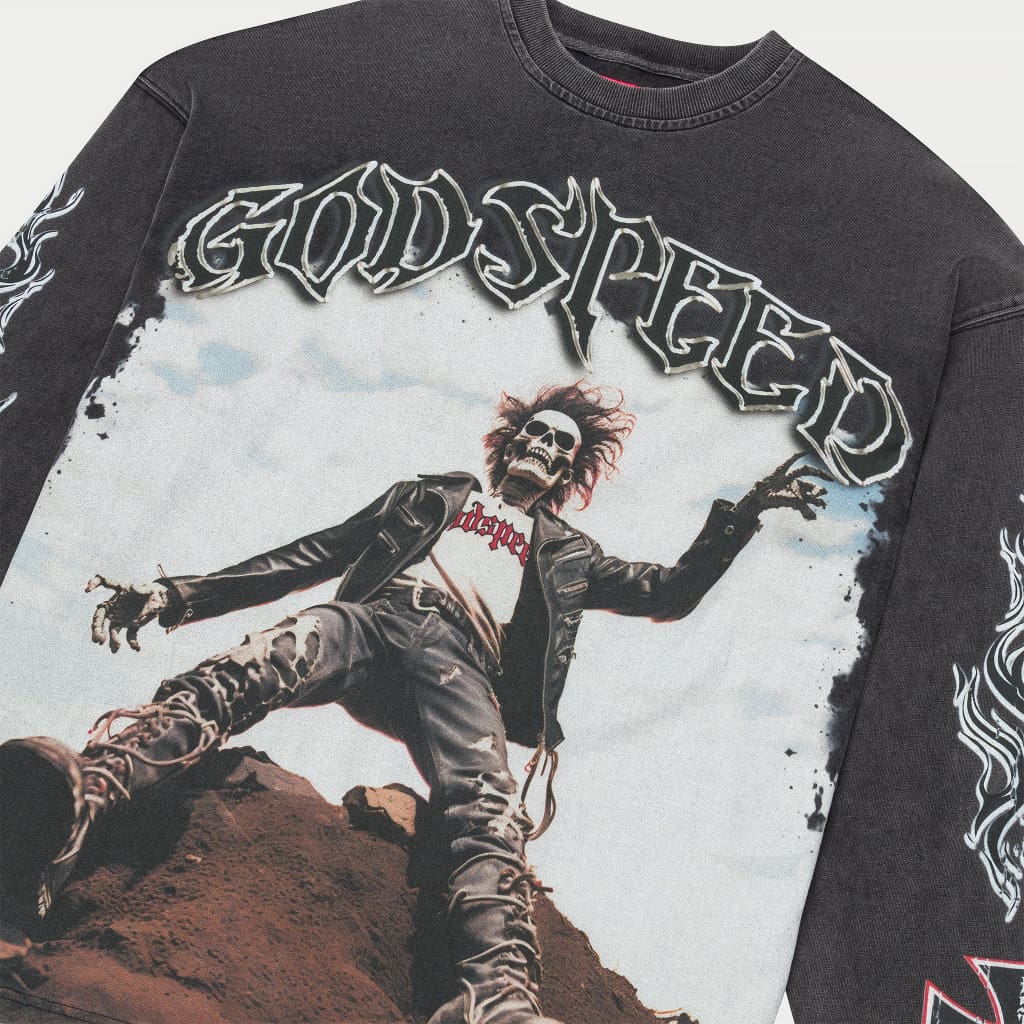 Godspeed Rocker L.S T-Shirt (Grey Wash)