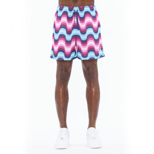 Cult Of Individuality Mesh Shorts in Blue Wave