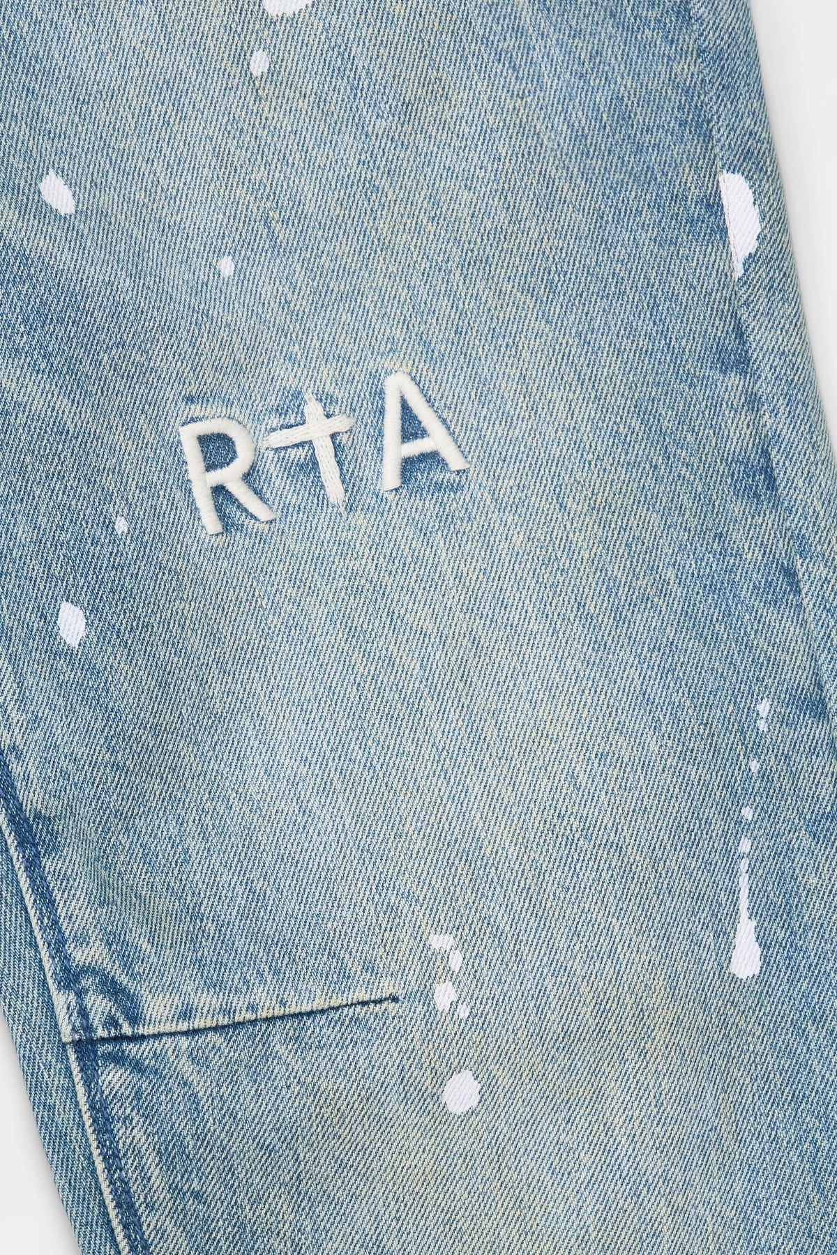 RTA Clayton Skinny Jean | Splattered Indigo Dusk