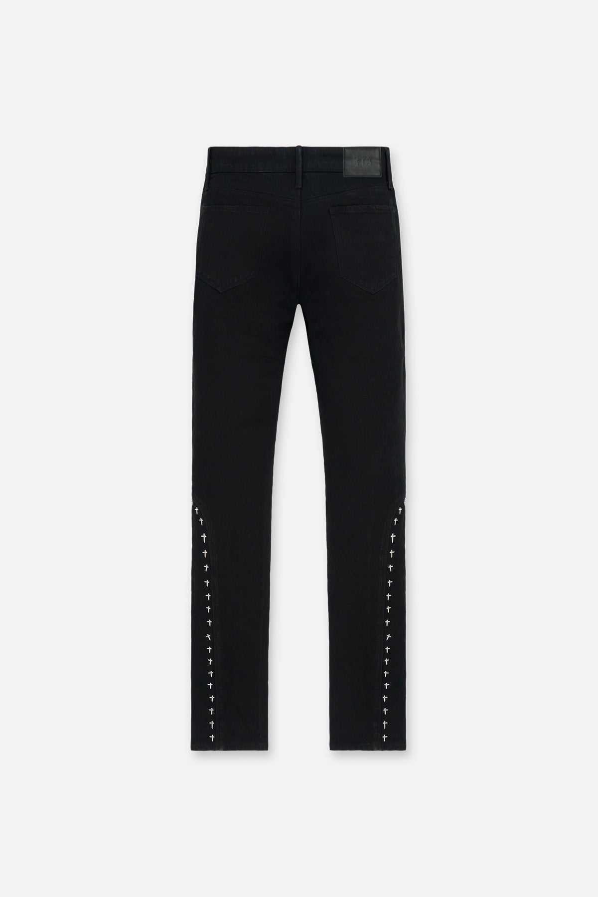 RTA Enzo Skinny Jean | Black Cross Rivet