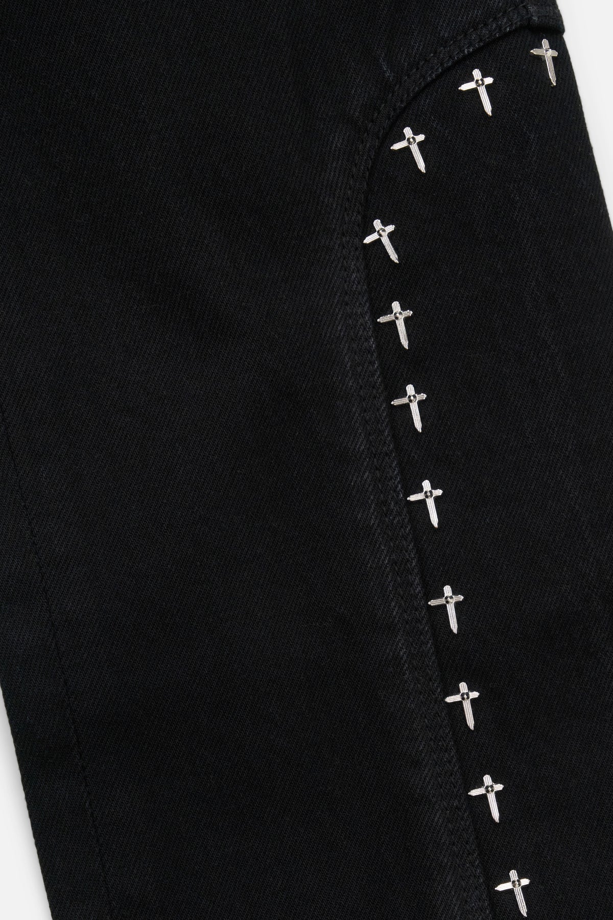 RTA Enzo Skinny Jean | Black Cross Rivet