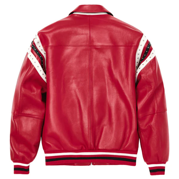 Pelle Pelle Encrusted Varsity Plush