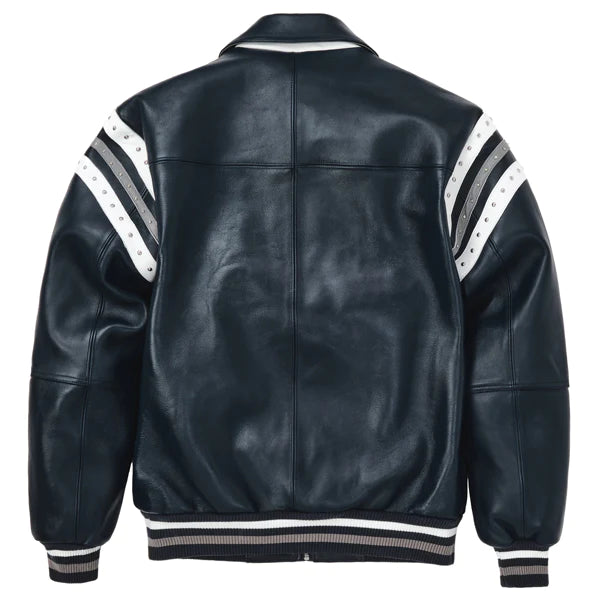 Pelle Pelle Encrusted Varsity Plush