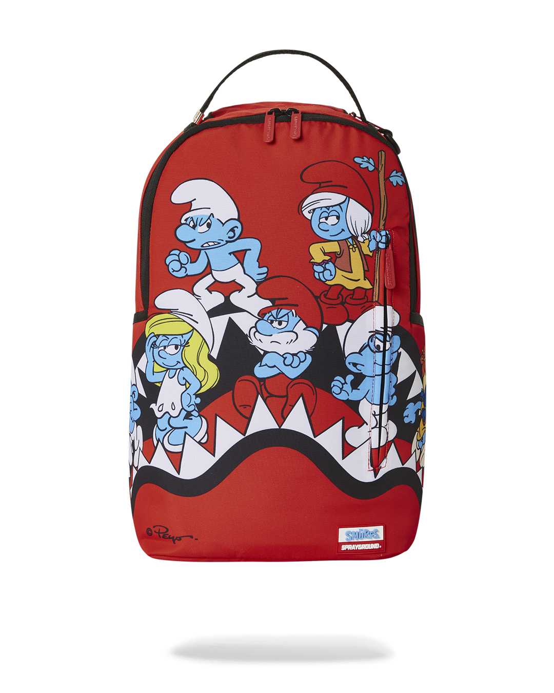 Spray Ground Smurfs Shark Bounce  Backpack