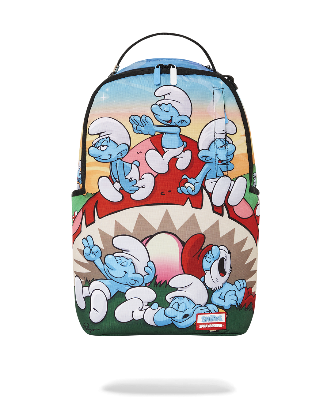 Spray Ground Smurfs Mushroom Chill Backpack