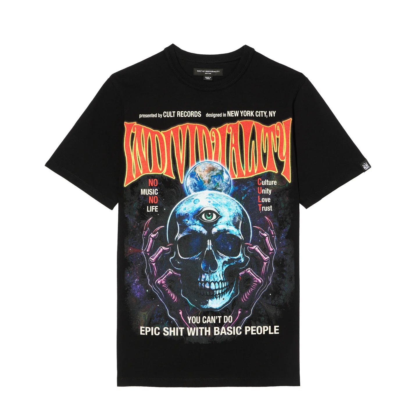 Cult Of Individuality Heavyweight Short Sleeve Crew Neck Tee "Psychedelic"