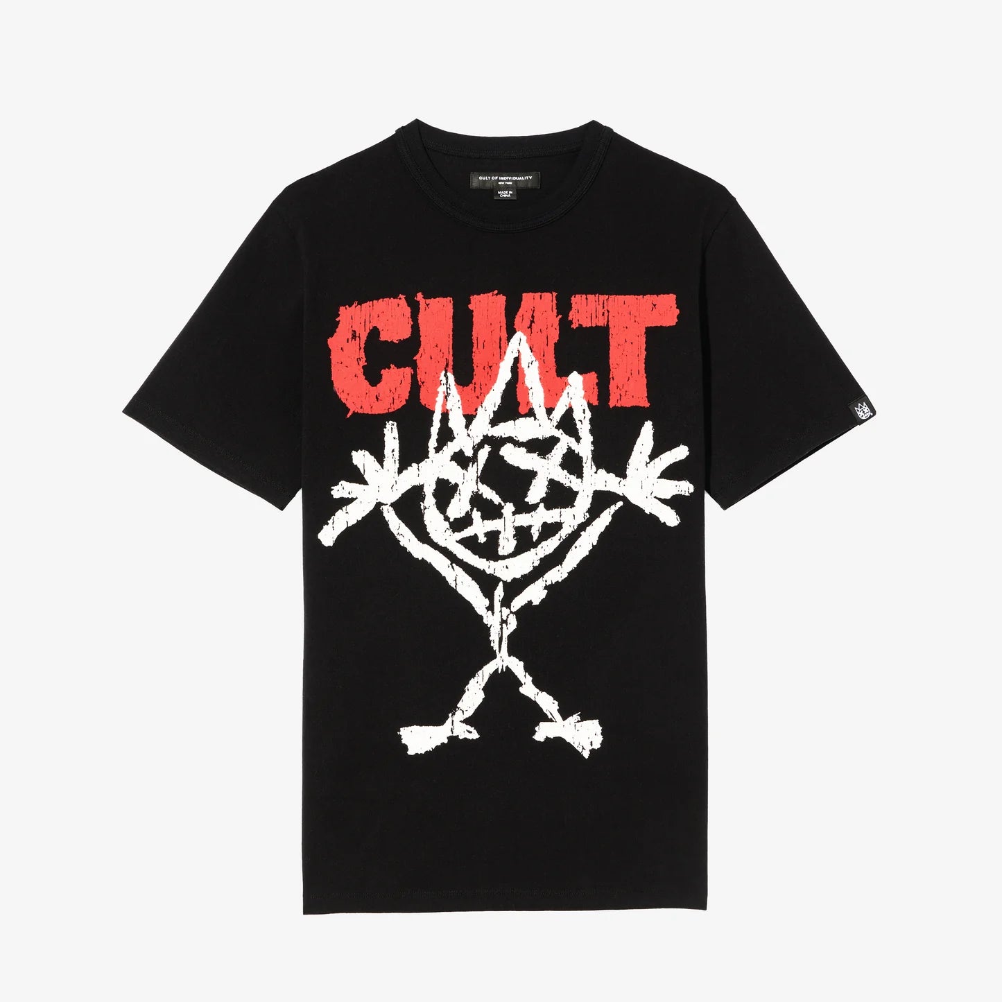 Cult Of Individuality Heavyweight Short Sleeve Crew Neck Tee "Illusion"