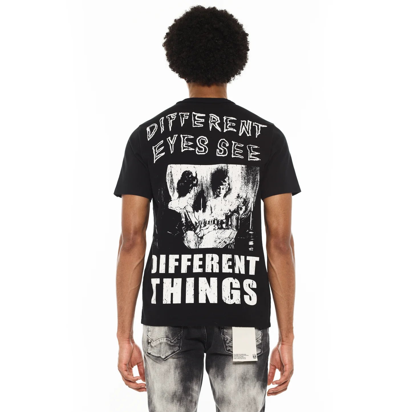Cult Of Individuality Heavyweight Short Sleeve Crew Neck Tee "Illusion"