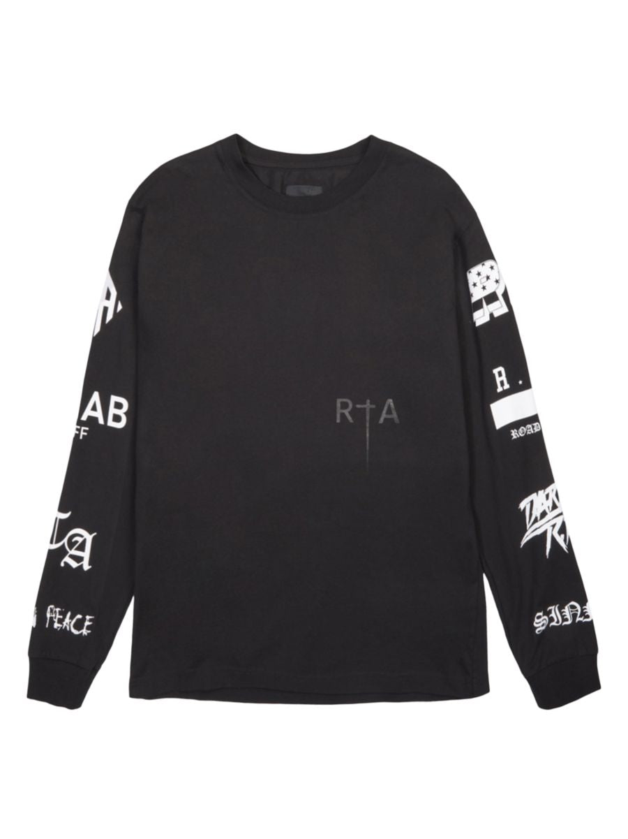 Rta Long Sleeve Tee | Black Greatest Hits