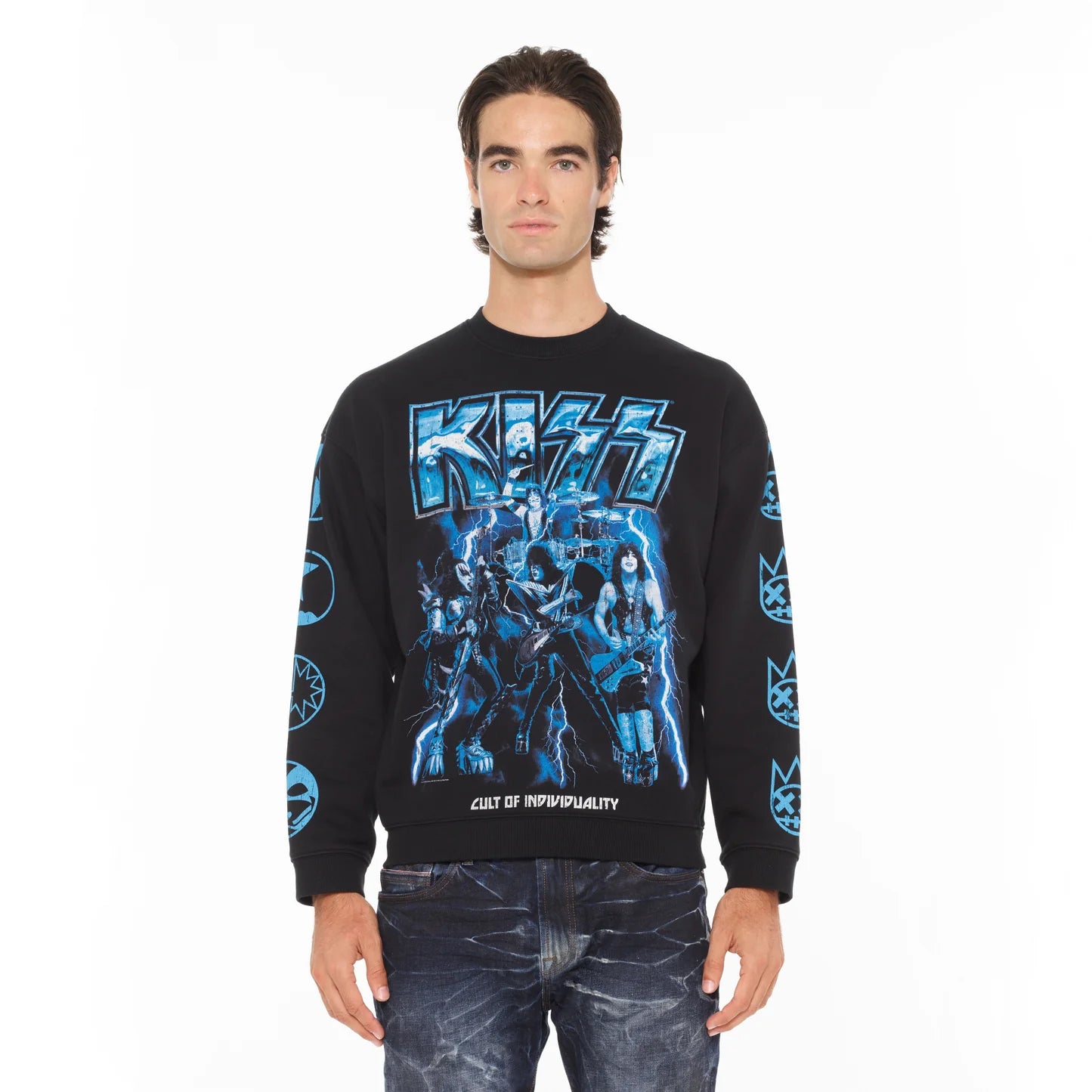 Cult Of Individuality Novelty Fleece Crew Sweatshirt