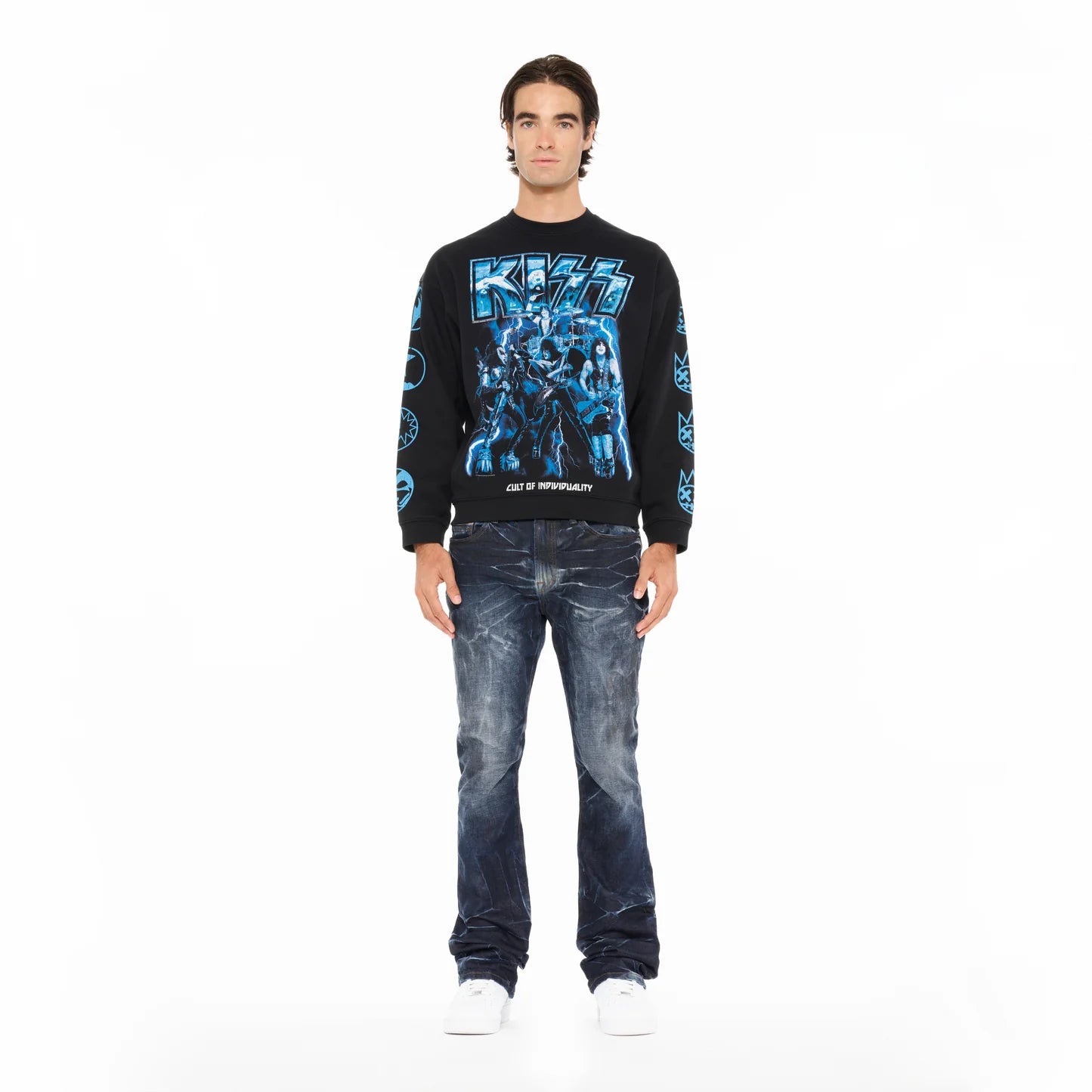 Cult Of Individuality Novelty Fleece Crew Sweatshirt