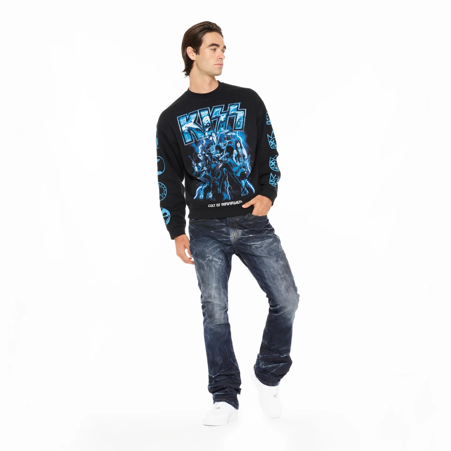 Cult Of Individuality Novelty Fleece Crew Sweatshirt