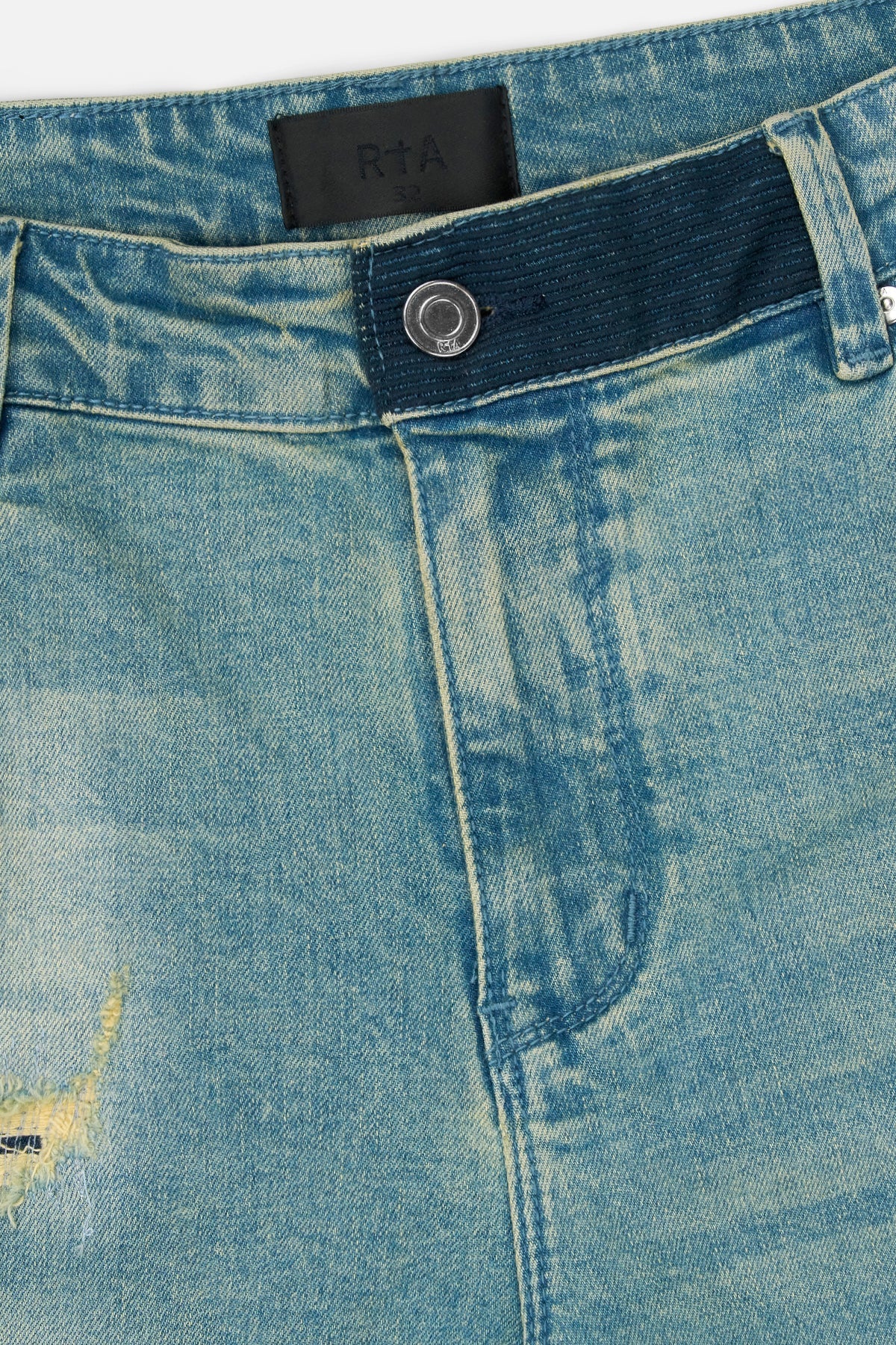 RTA BRYANT SKINNY JEAN | BLUE KYANITE DISTRESSED