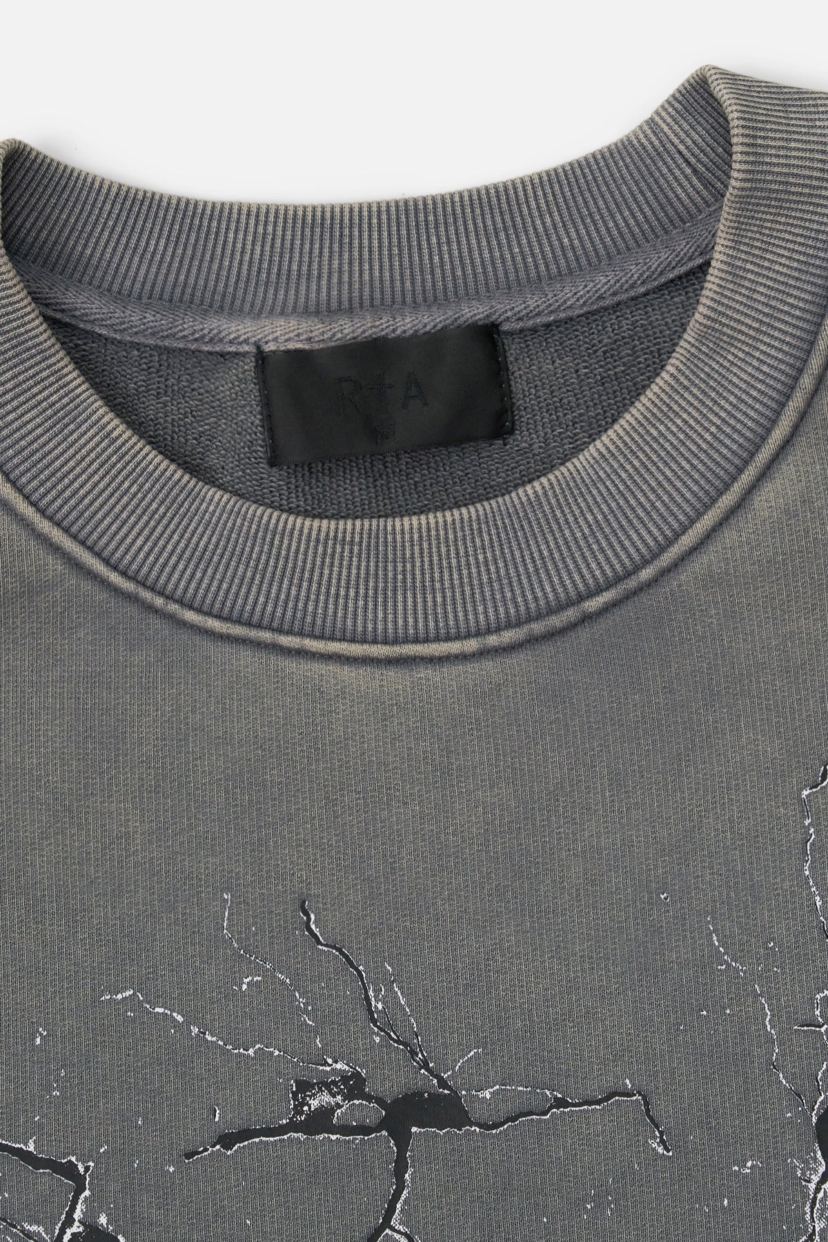 RTA CHARLES SWEATSHIRT | STONE CRACKED LOGO