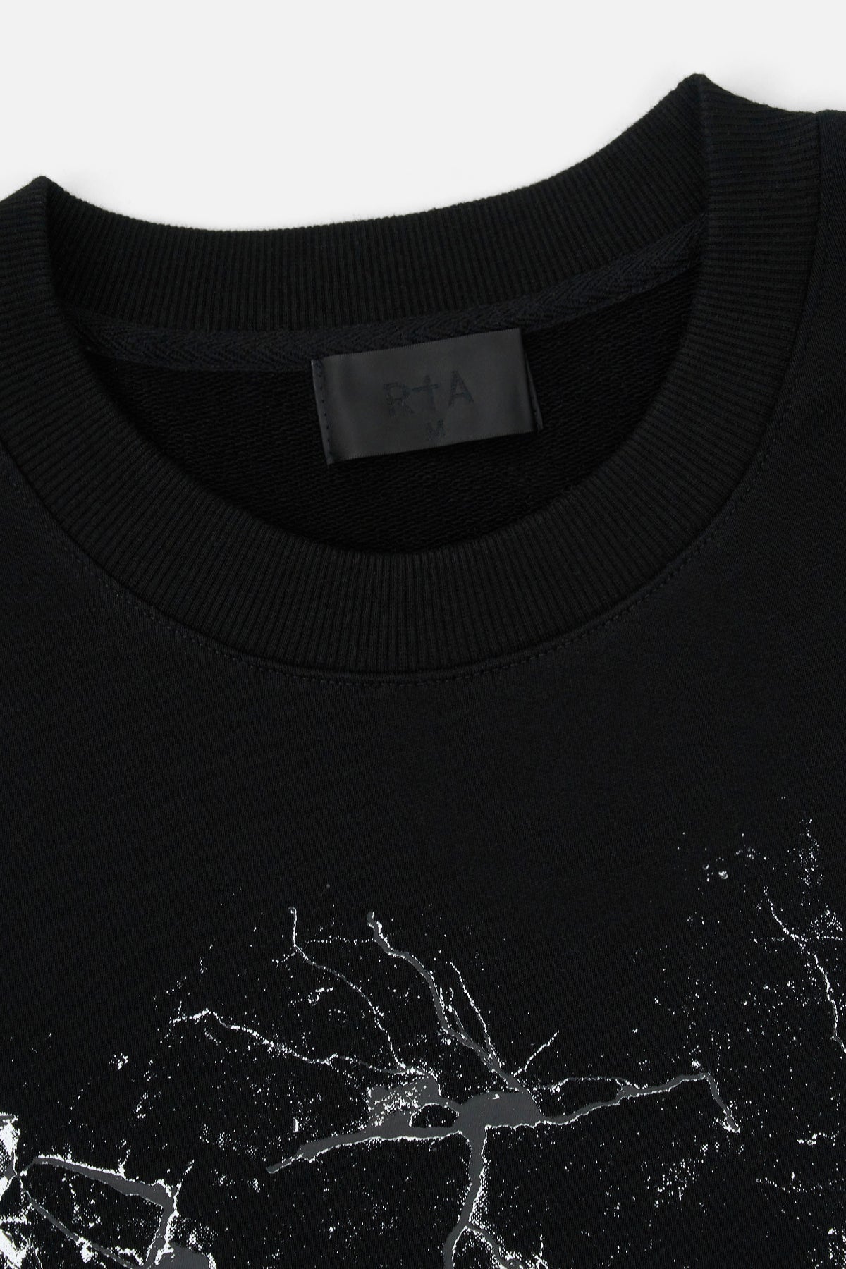 RTA Charles Sweatshirt – Black Cracked Logo