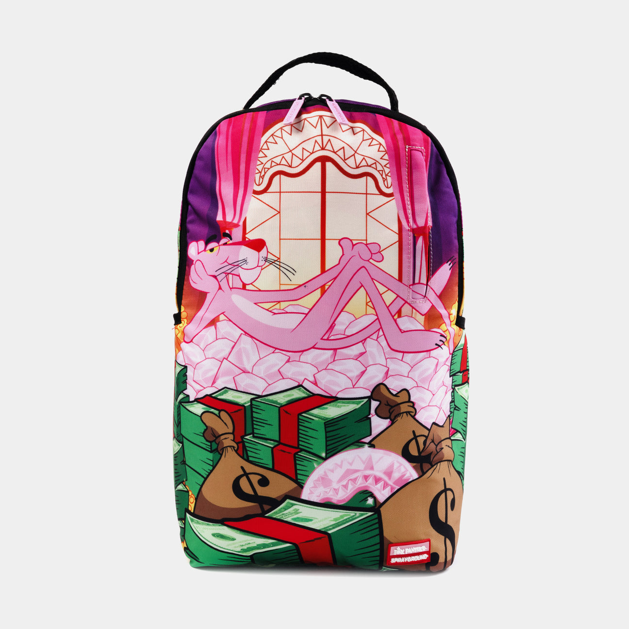 Sprayground Pink Panther Money Stash DLXR Backpack