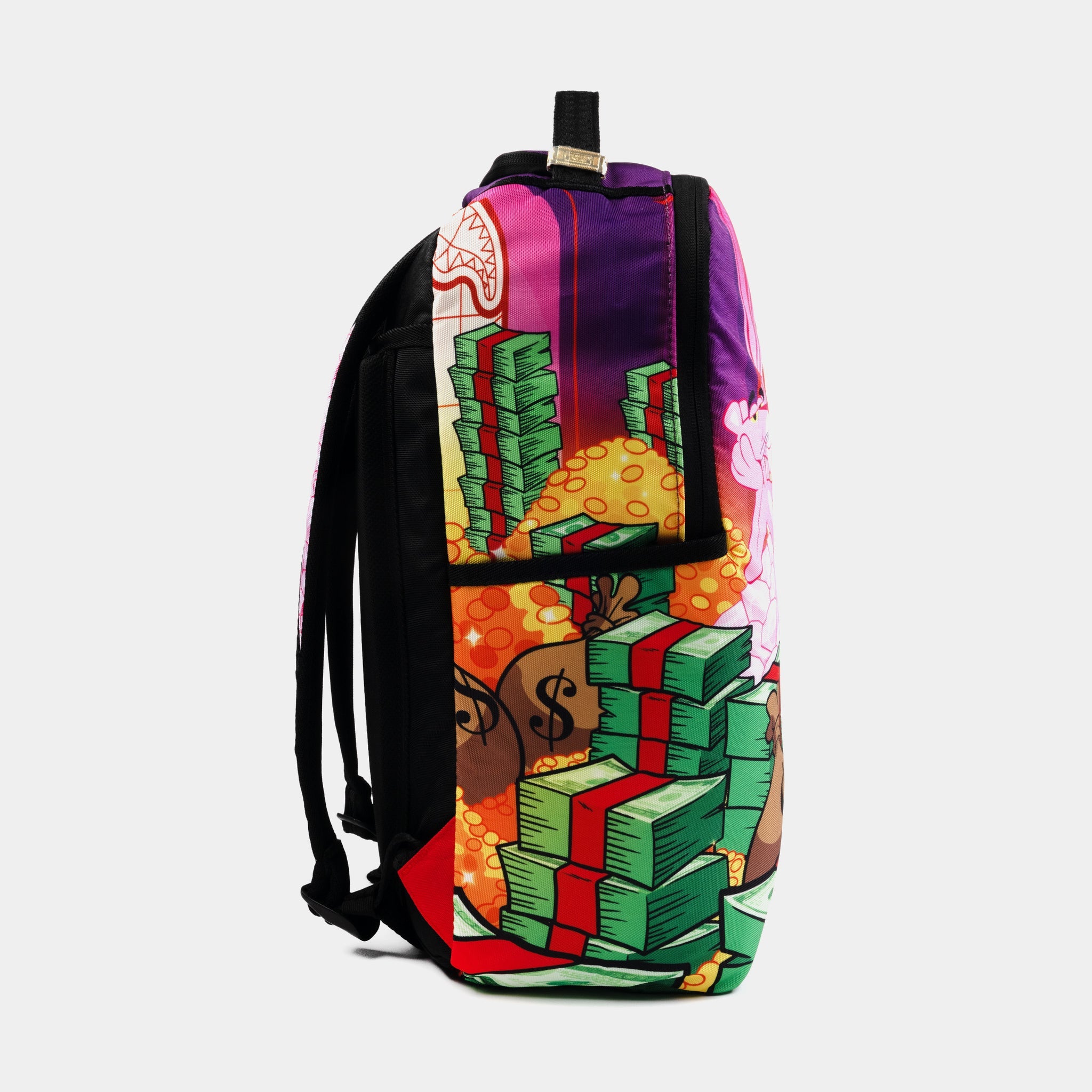 Sprayground Pink Panther Money Stash DLXR Backpack
