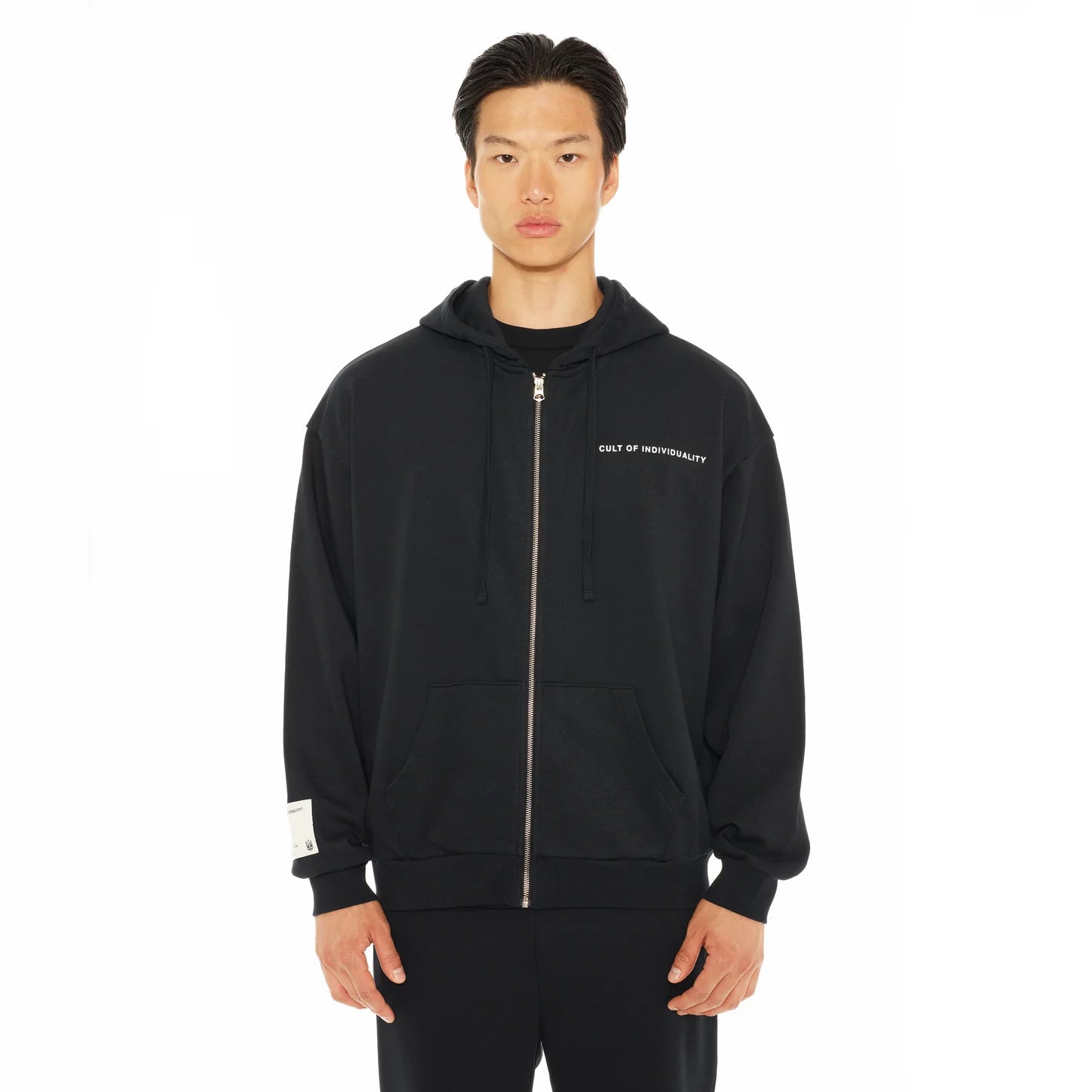 Cult Of Individuality Zip Hooded & Open Hem Sweatsuit