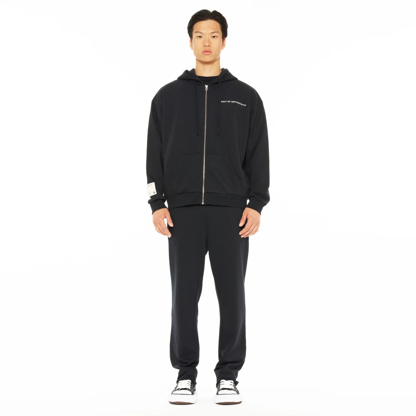 Cult Of Individuality Zip Hooded & Open Hem Sweatsuit