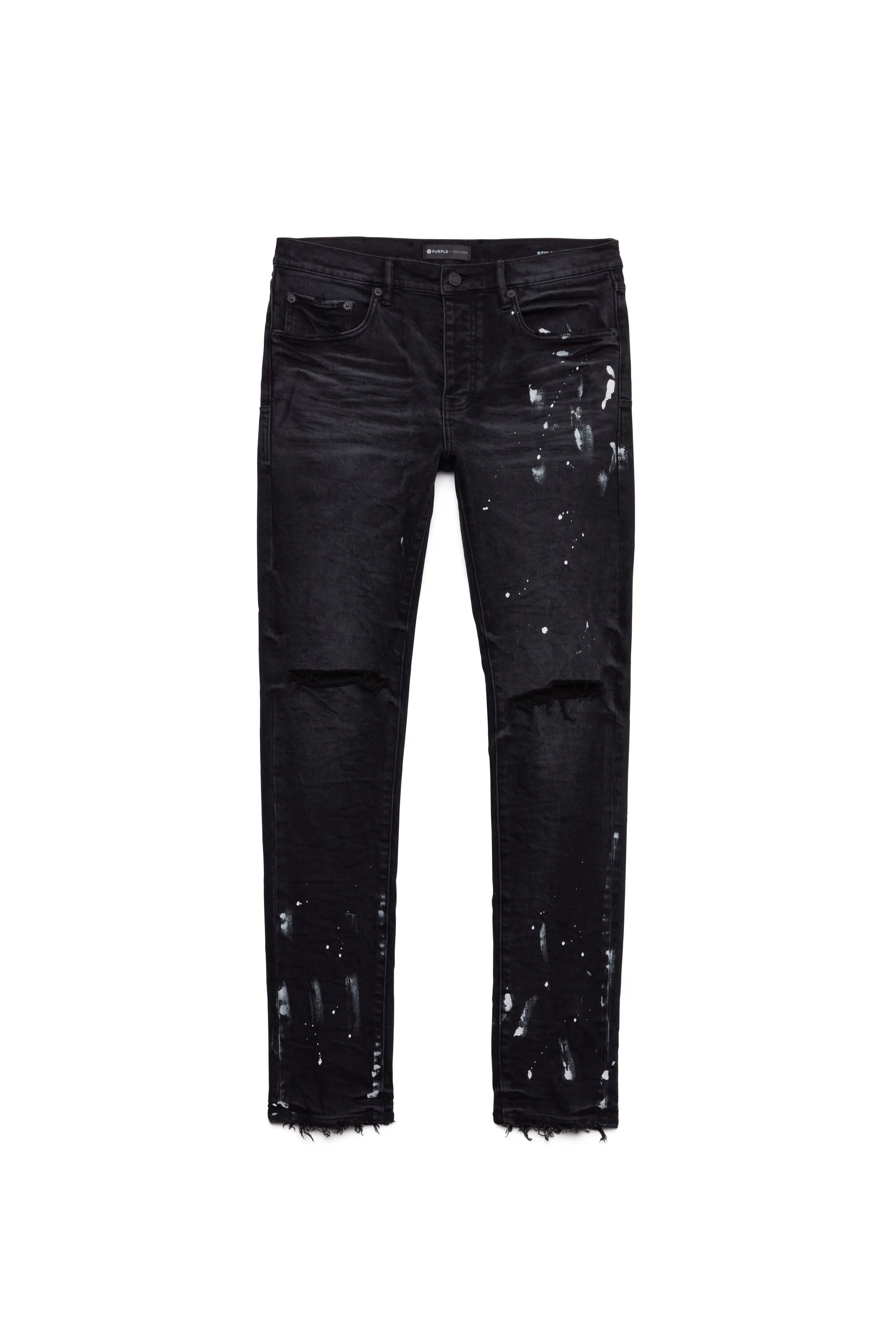 Purple Brand P001 Black Resin Knee Slit