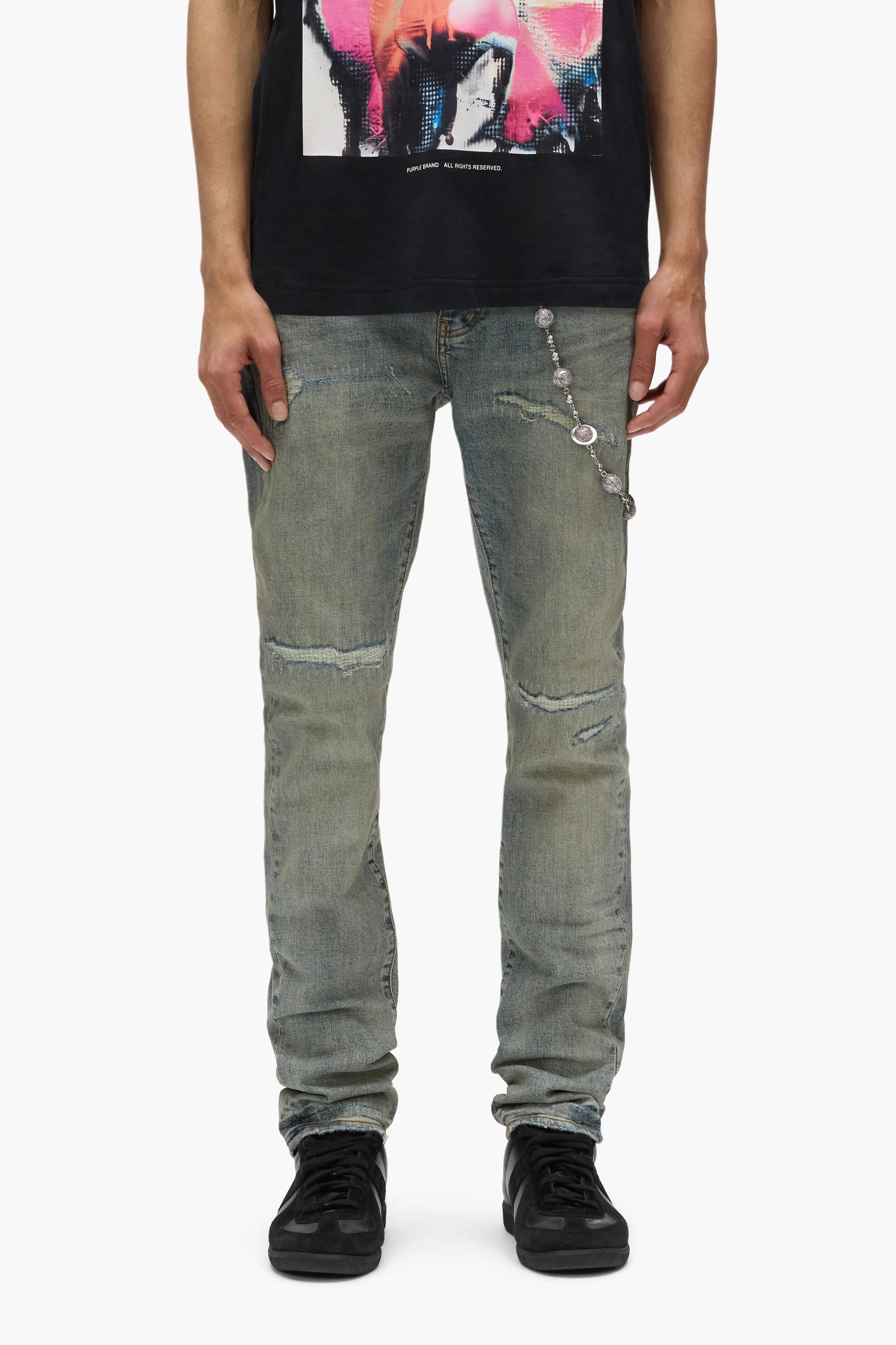 Purple Brand P001 Light Blue Vintage Jeans