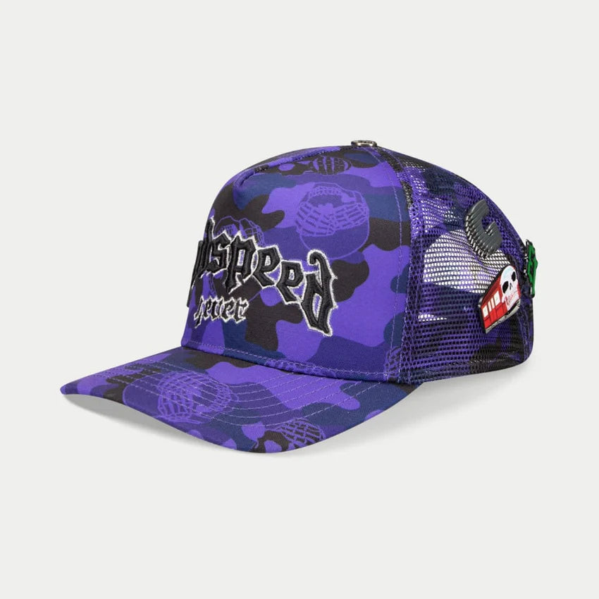 Godspeed Forever Camo Trucker Hat (Grape)