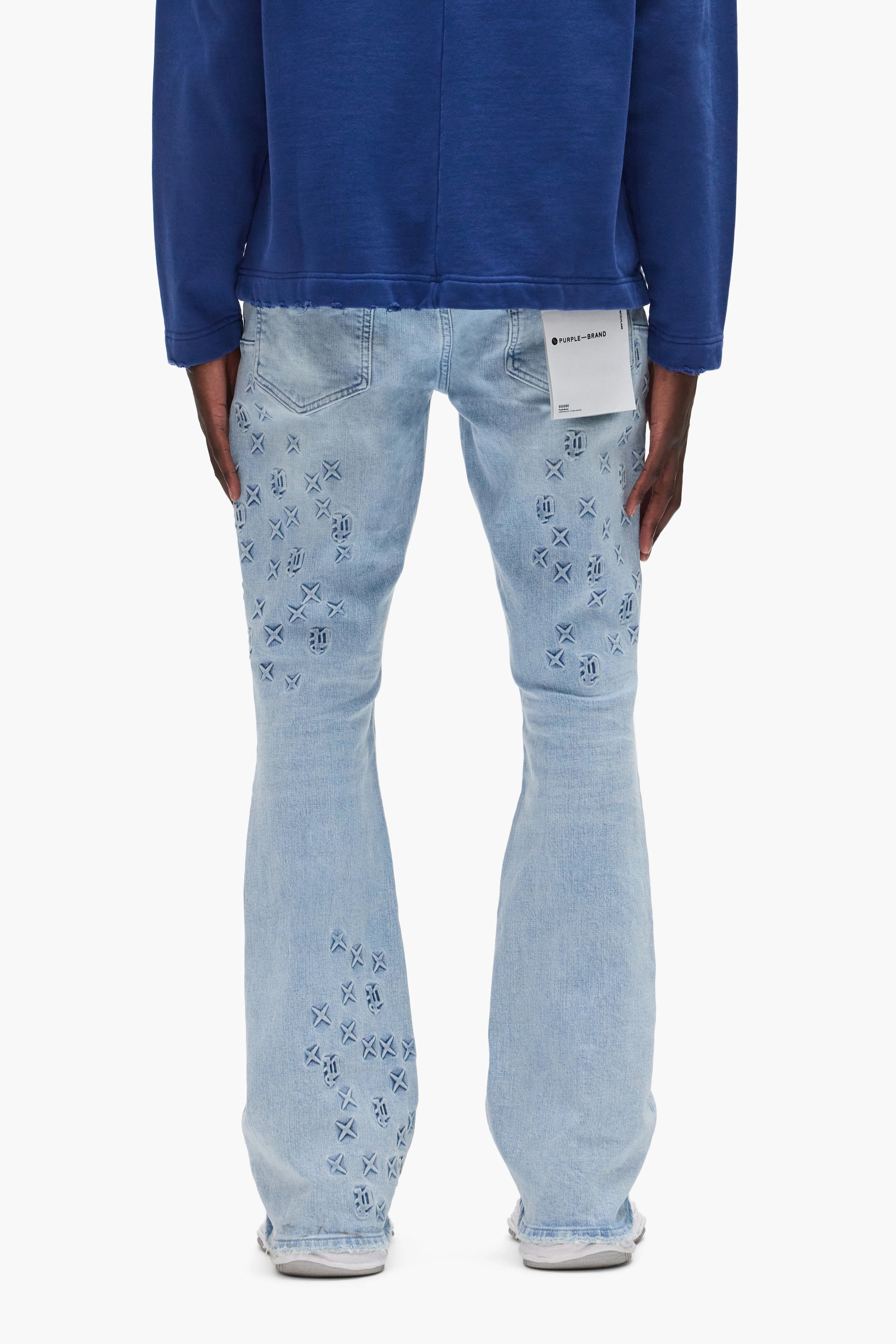 Purple Brand P004 Monogram Embossed Jeans