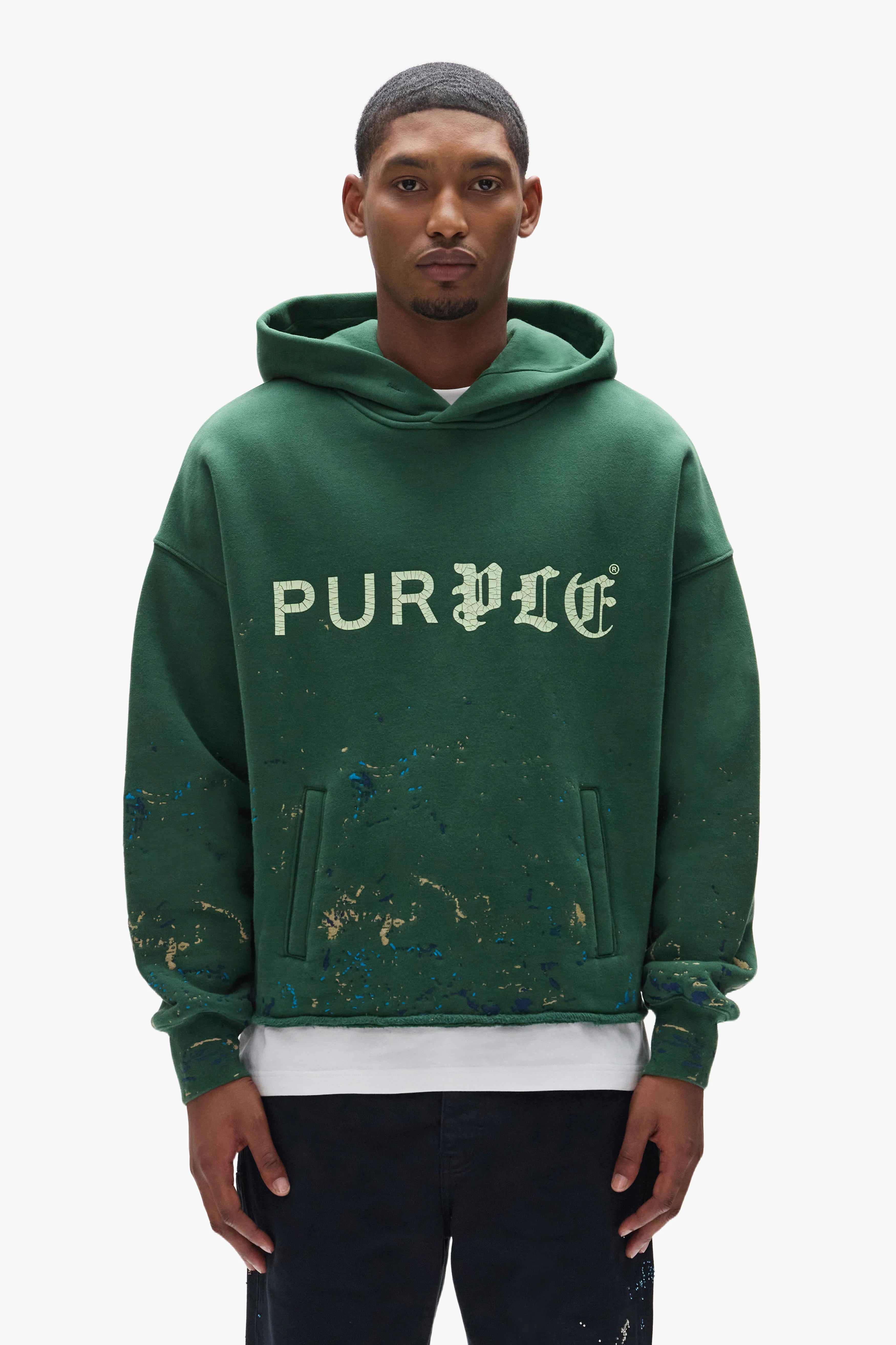 Purple Brand Half & Half Hoodie