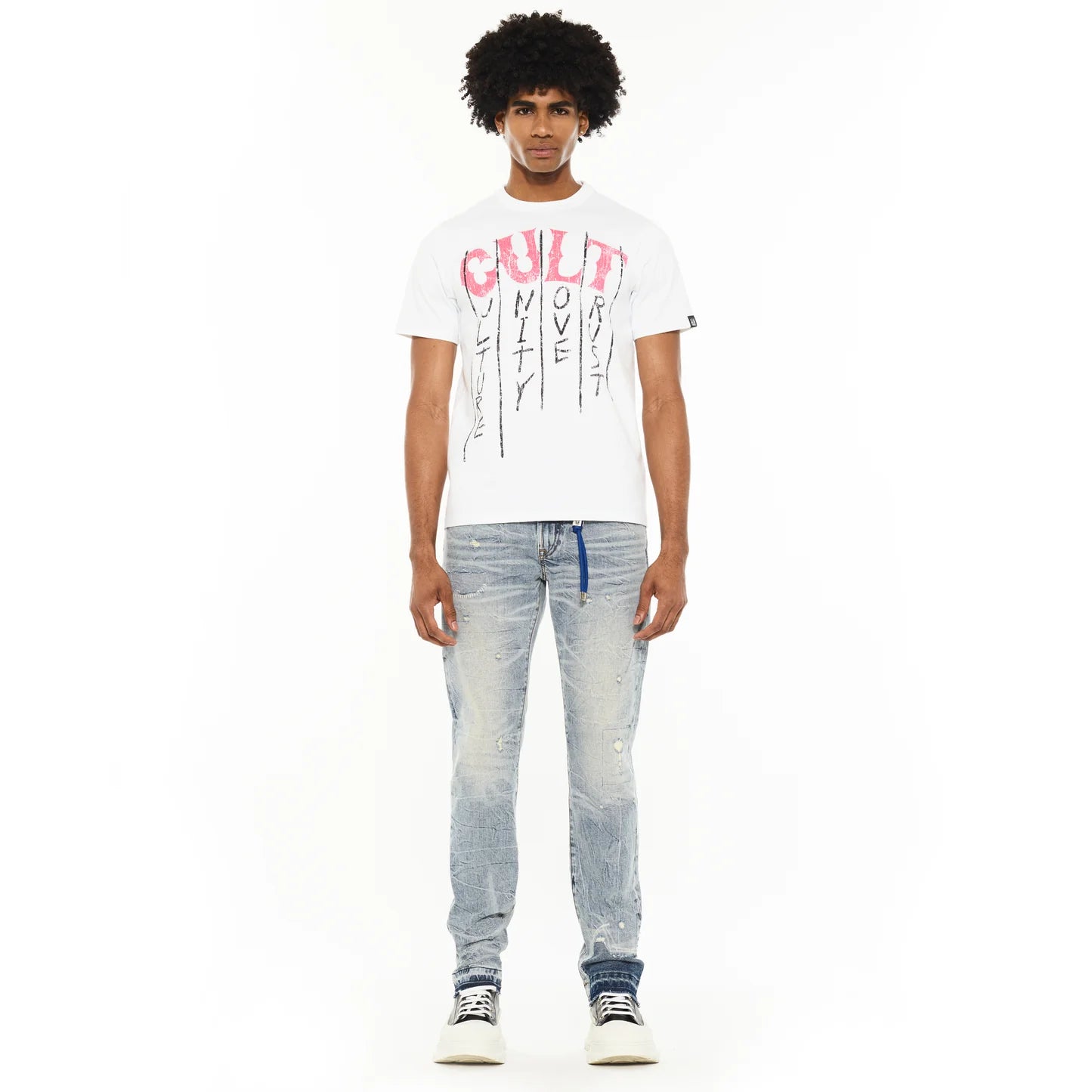 Cult Of Individuality Rocker Slim 602 Jeans in Strobe