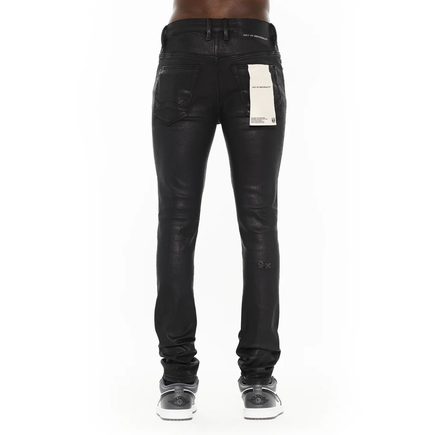 Cult Of Individuality Punk Super Skinny 601 Jeans in Black Coated