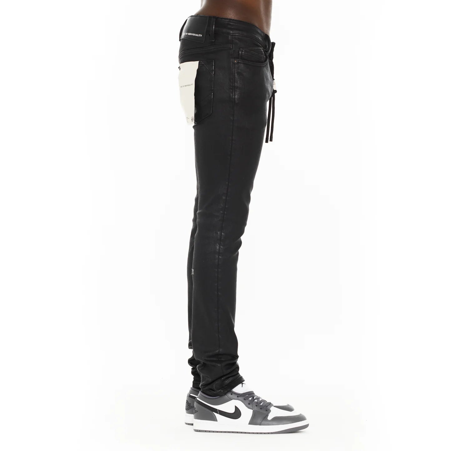 Cult Of Individuality Punk Super Skinny 601 Jeans in Black Coated