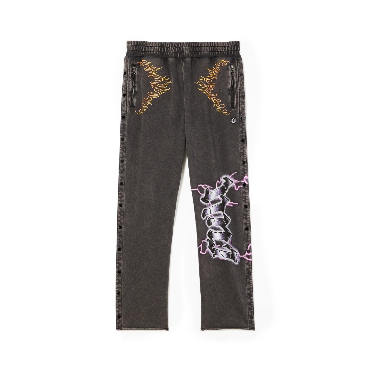 Cult Of Individuality Pullover Novelty Sweatsuit in Vintage Charcoal