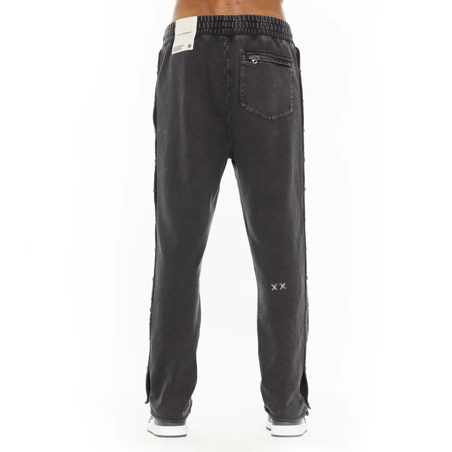 Cult Of Individuality Pullover Novelty Sweatsuit in Vintage Charcoal