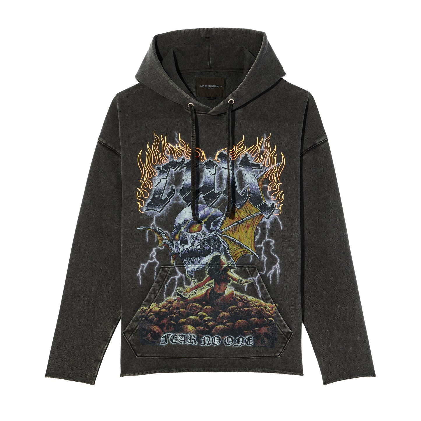 Cult Of Individuality Pullover Novelty Sweatsuit in Vintage Charcoal