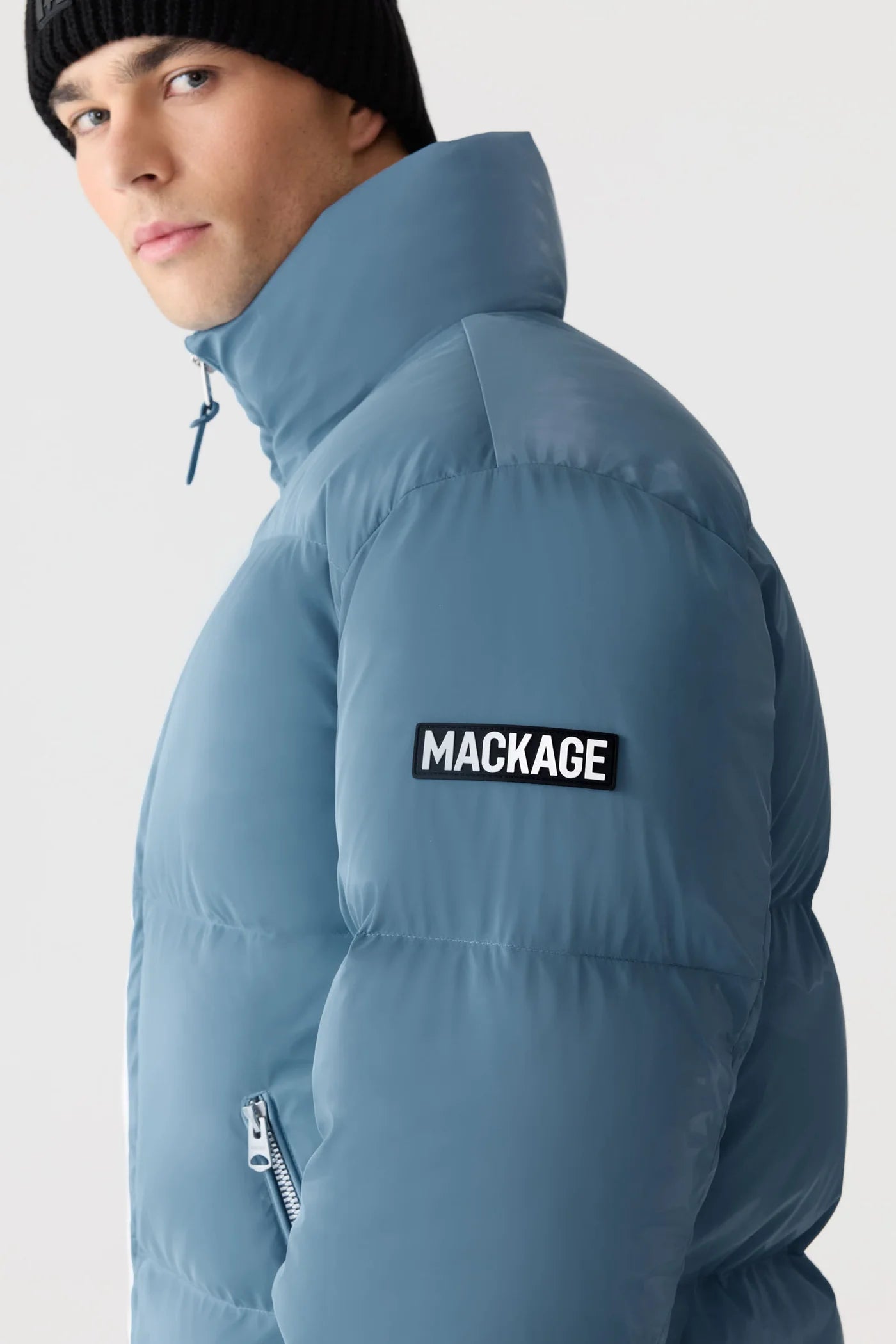 Mackage KENT-GLO High-Gloss Hooded Down Jacket