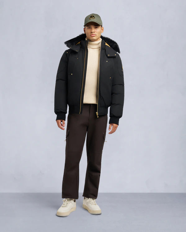 Moose Knuckles Gold Series Original Shearling Trim Ballistic Bomber