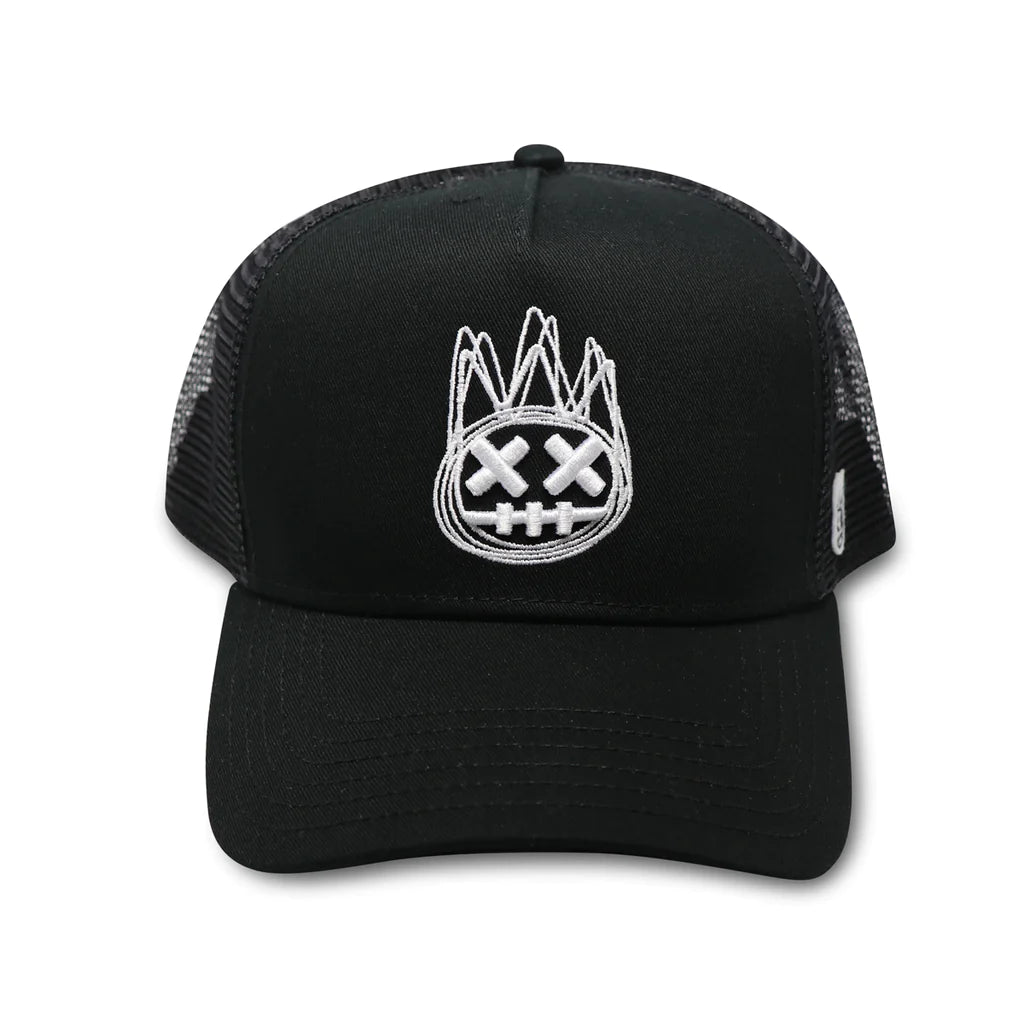 Cult Of Individuality Mesh Back Trucker Curved Visor-Black Crown