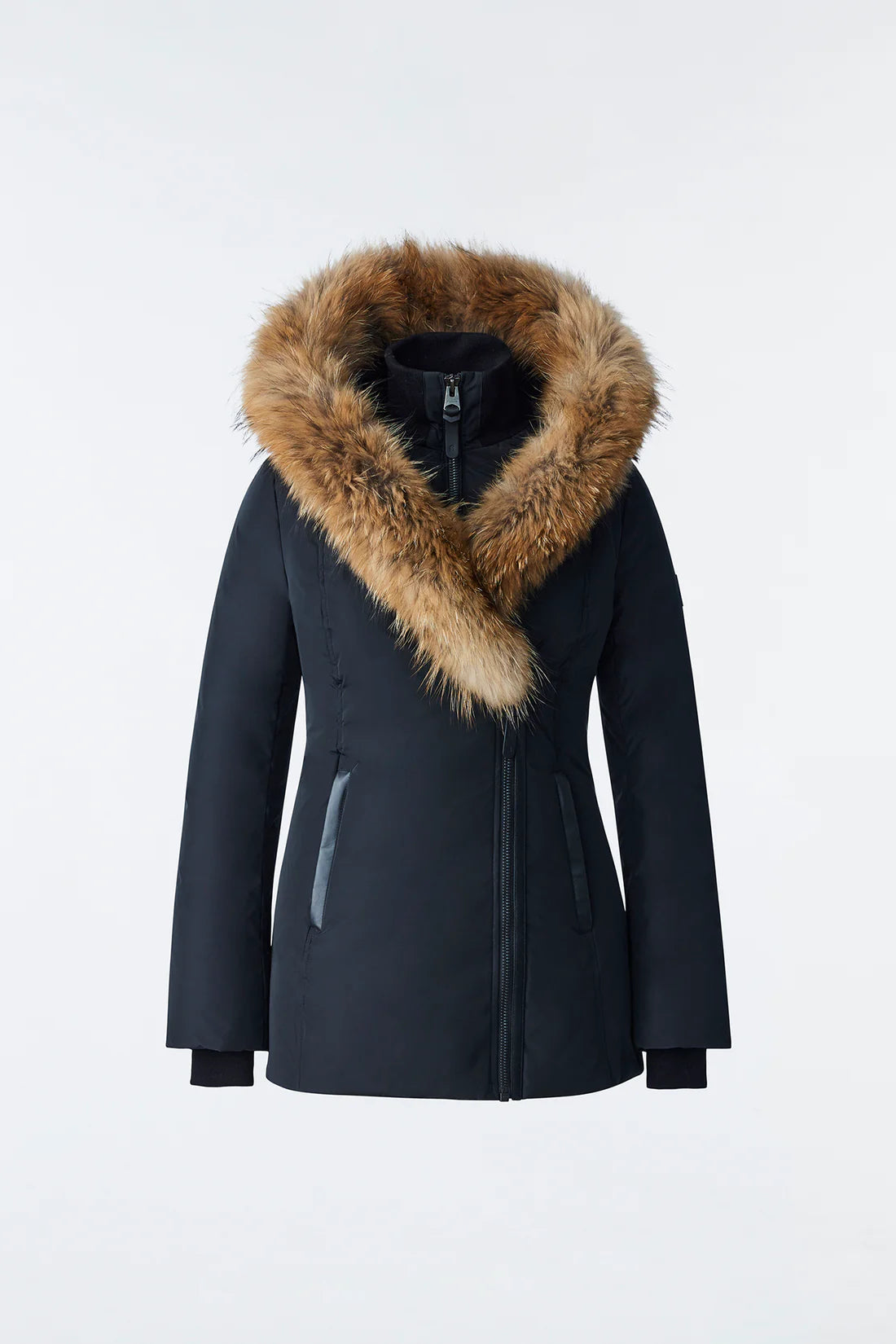 Mackage Adali Down Coat With Natural Fur Signature Mackage Collar