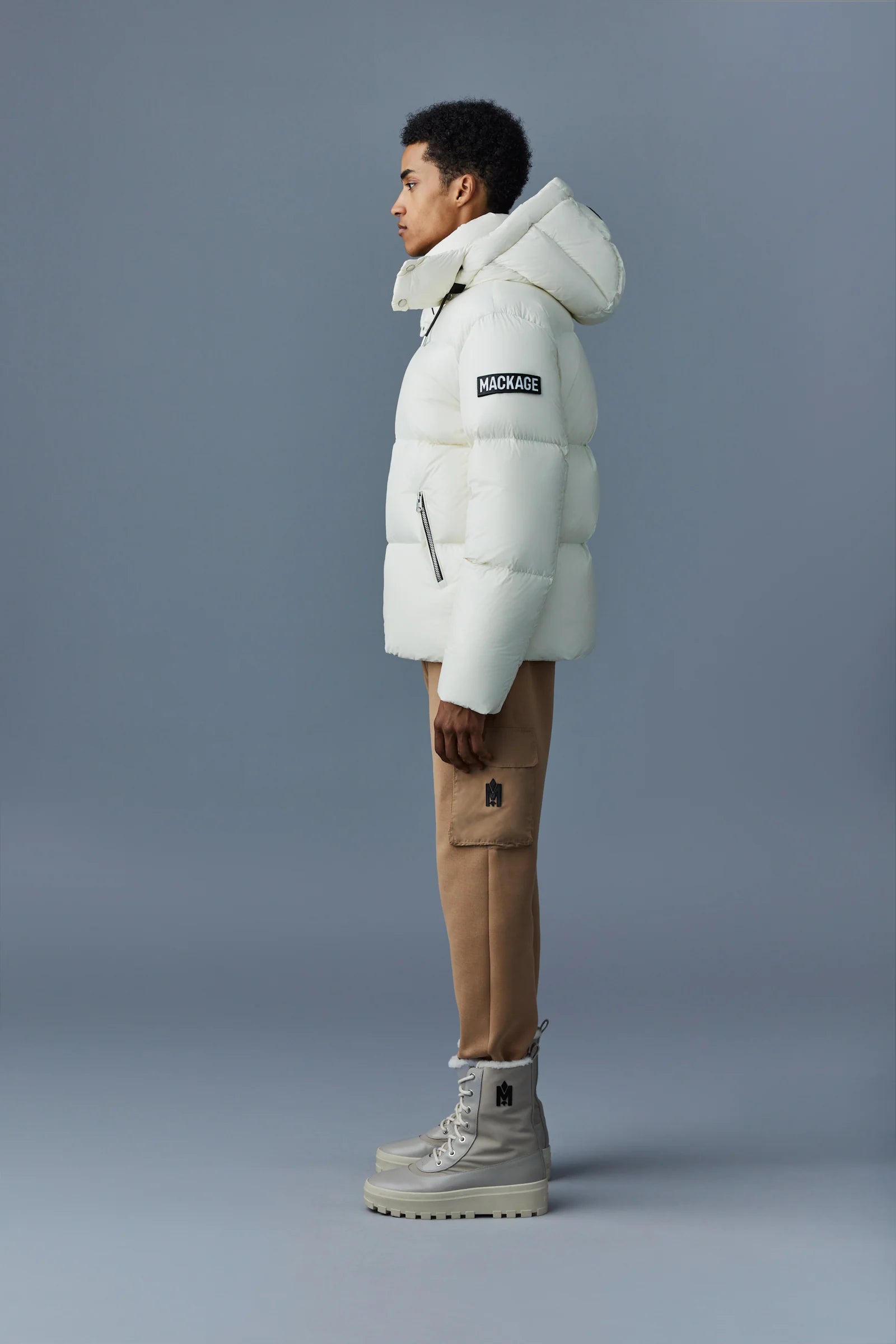 Mackage Kent-Z Lustrous Light Down Jacket With Hood