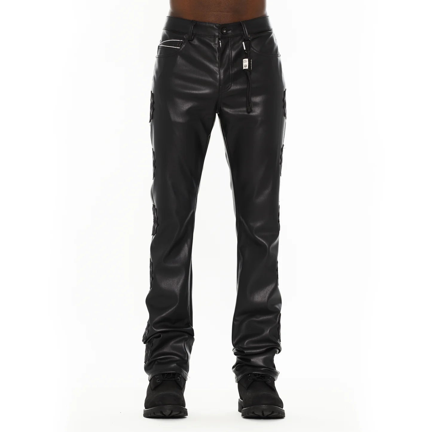 Cult Of Individuality Faux Leather Lenny Bootcut 603 Jeans