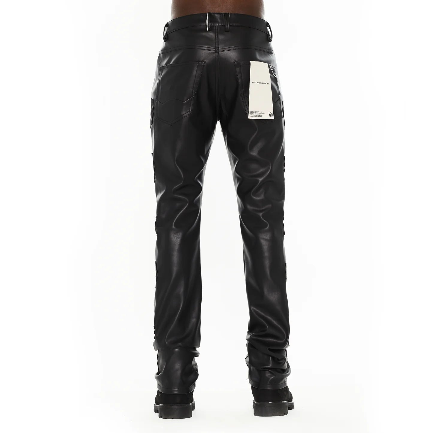 Cult Of Individuality Faux Leather Lenny Bootcut 603 Jeans