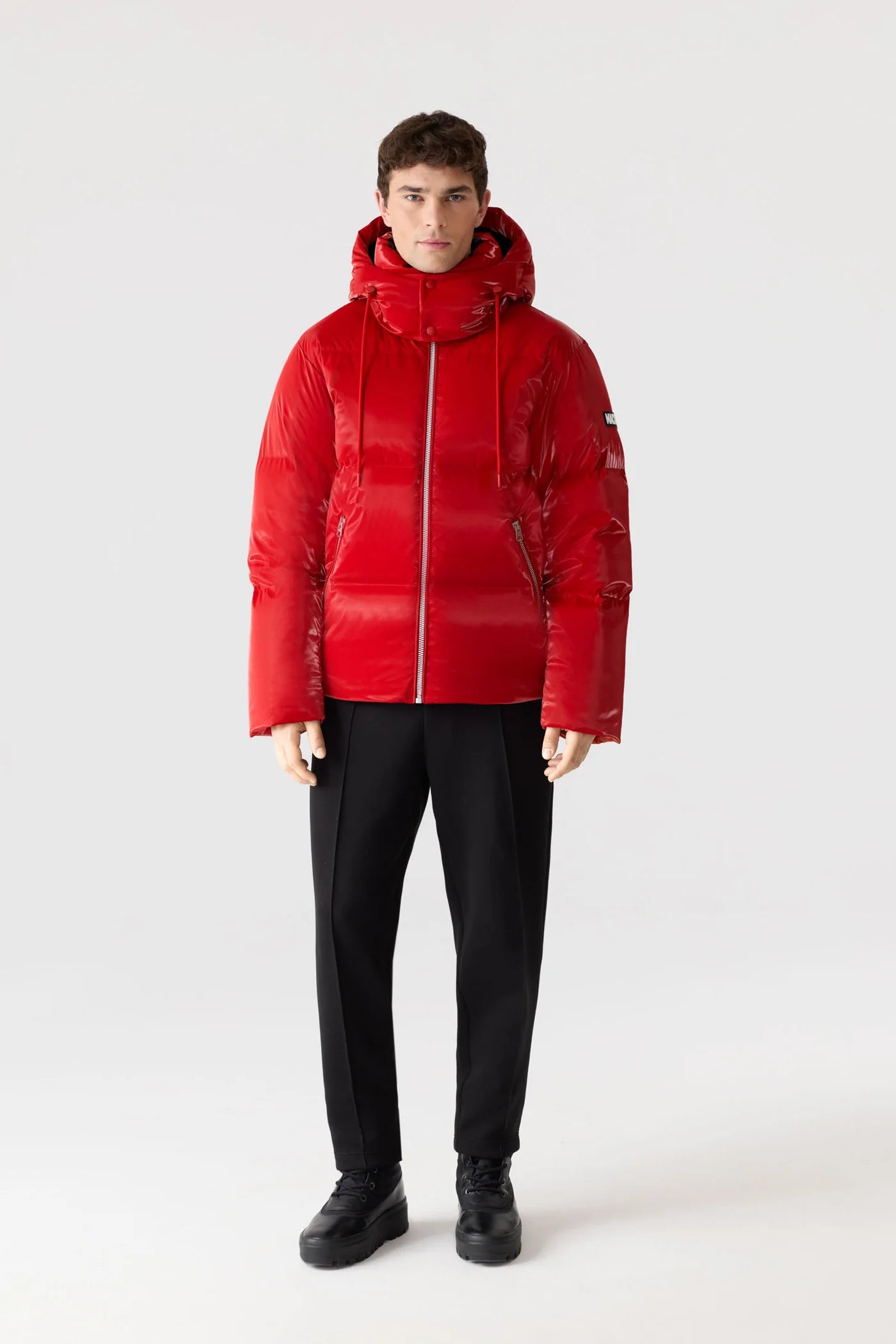 Mackage KENT-GLO High-Gloss Hooded Down Jacket