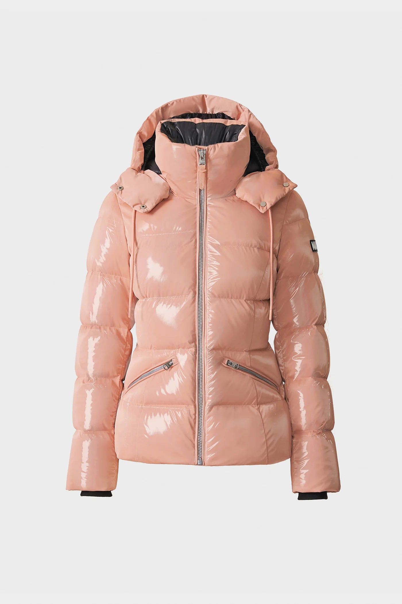 Mackage MADALYN-GLO High-Gloss Down Jacket With Removable Hood