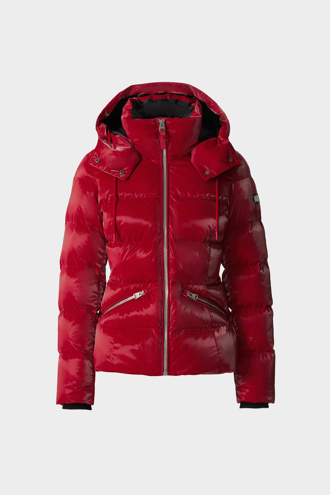 Mackage MADALYN-GLO High-Gloss Down Jacket With Removable Hood