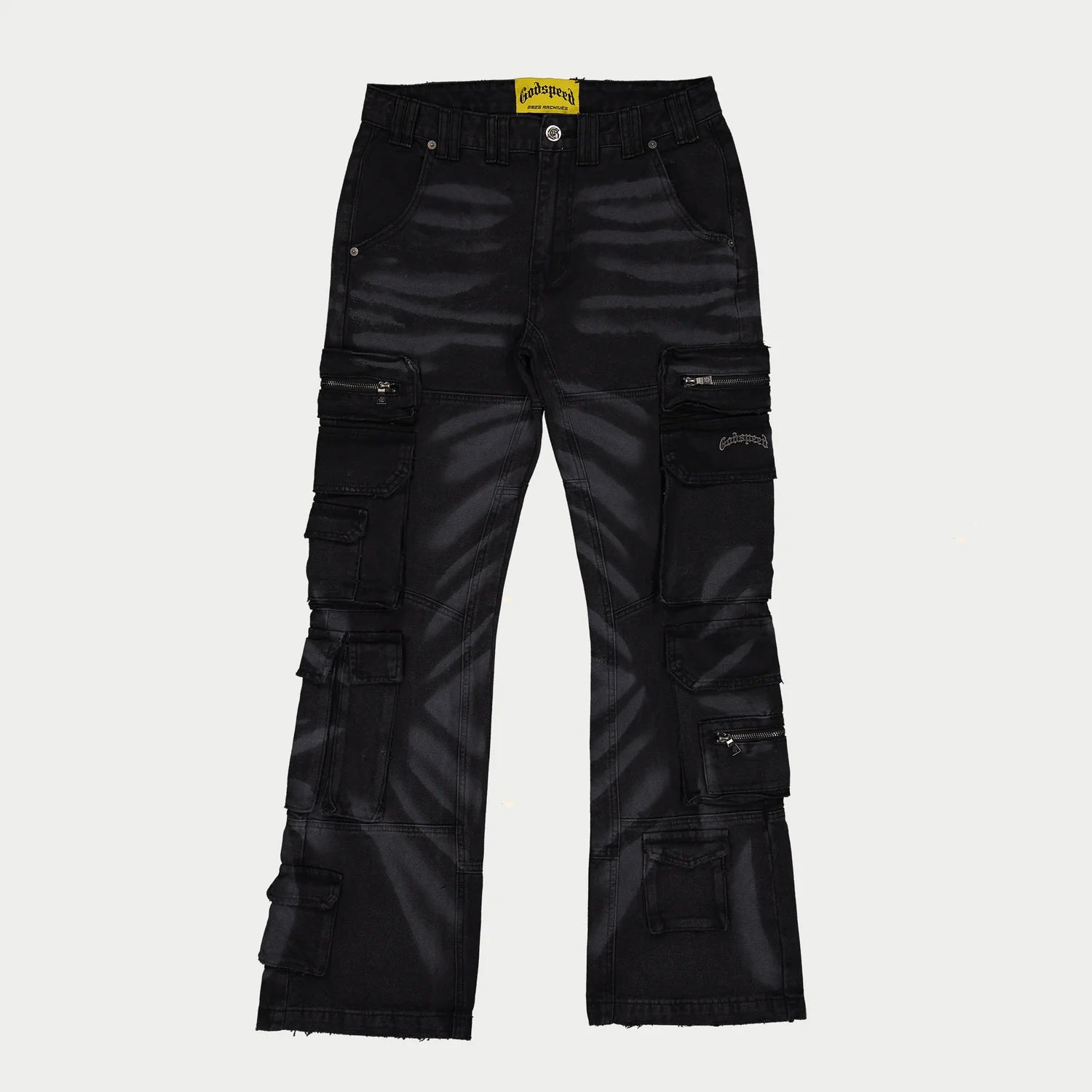 Godspeed Skidrow Flared Cargo Pants (Black)